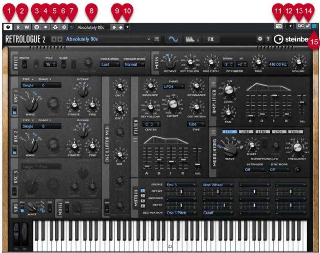 STEINBERG Cubase Pro 13 - Interfaces des instruments VST - 1