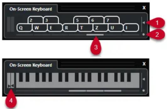 STEINBERG Cubase Pro 13 - Options du Clavier à l'écran - 1