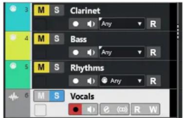 STEINBERG Cubase Pro 13 - Liste des pistes - 1