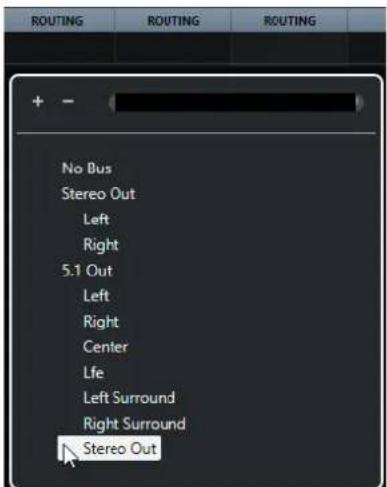 STEINBERG Cubase Pro 13 - Router des voies vers des sous-bus - 1