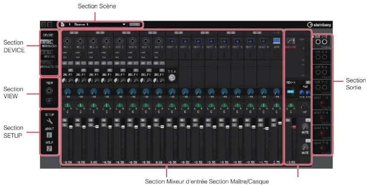 STEINBERG MR816X - Fenêtre principale en mode Normal : - 1