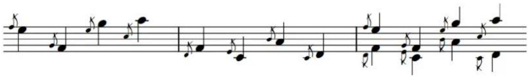 STEINBERG Dorico SE 3 - Placement des notes d'agrément dans des contextes à voix multiples - 1