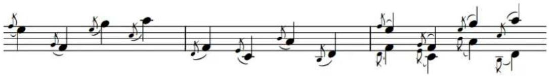 STEINBERG Dorico SE 3 - Positionnement des liaisons d'expression par rapport aux notes d'agrément - 1