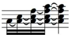 STEINBERG Dorico SE 3 - Liaisons de prolongation entre des notes non adjacentes - 1