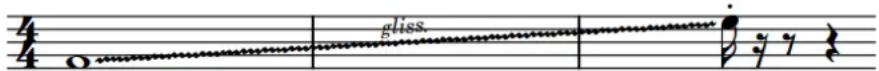 STEINBERG Dorico SE 3 - Lignes de glissando à travers des mesures vides - 1