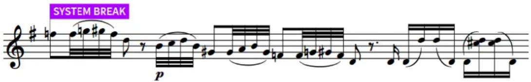 STEINBERG Dorico Elements 4 - Sauts de systèmes - 1