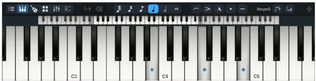 STEINBERG Dorico Elements 4 - Panneau Clavier - 1