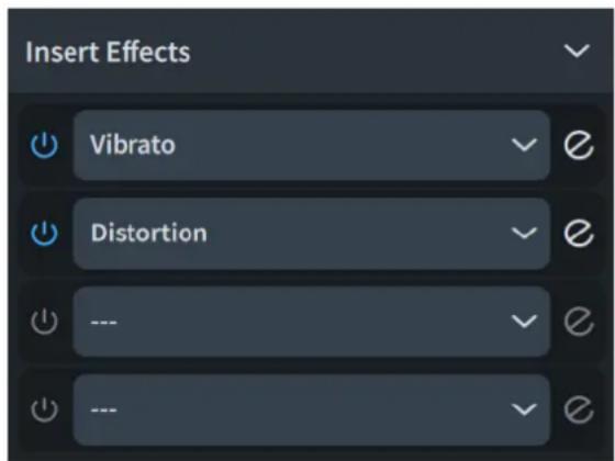 STEINBERG Dorico Elements 4 - Effets d'insert - 1