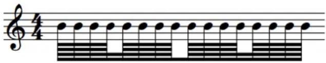 STEINBERG Dorico Elements 4 - Barres de ligature secondaires - 1