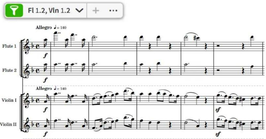 STEINBERG Dorico Elements 4 - Filtres d'instruments - 1