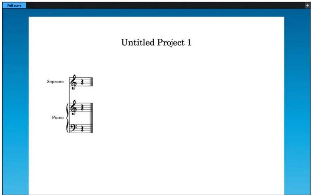 STEINBERG Dorico Elements 4 - Zone de musique - 1