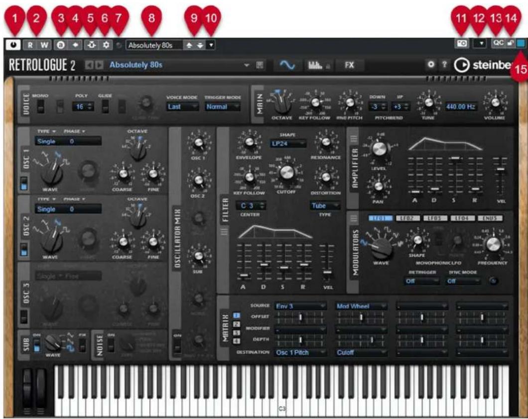 STEINBERG Cubase Artist 13 - Interfaces des instruments VST - 1