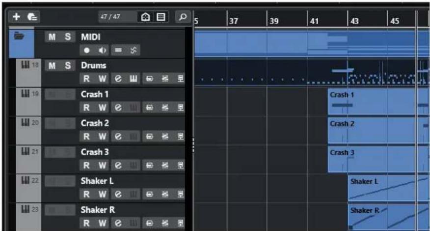 STEINBERG Cubase Artist 13 - Zone de projet - 1