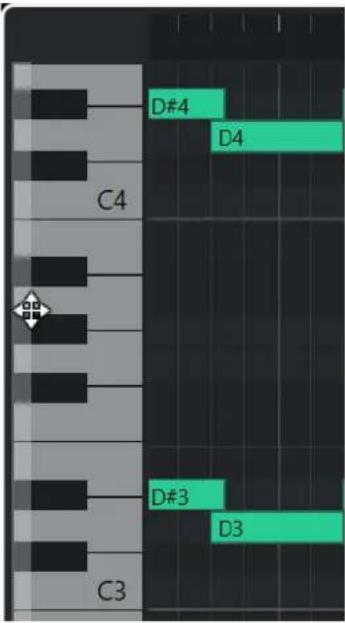 STEINBERG Cubase Artist 13 - Clavier de piano de l'Éditeur clavier - 1