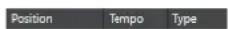 STEINBERG Cubase Artist 13 - Liste des événements de tempo - 1