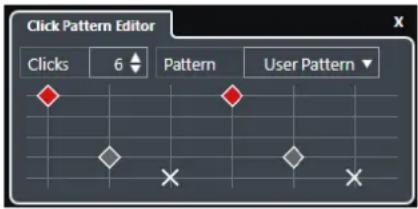 STEINBERG Cubase Artist 13 - Éditeur de patterns de clic - 1