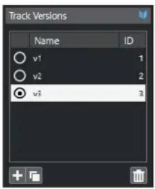 STEINBERG Cubase Artist 13 - Indiquer le nom de la version dans la liste des pistes - 1
