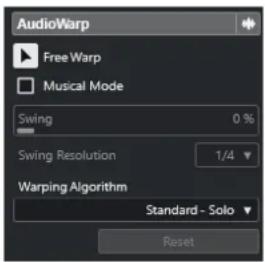 STEINBERG Cubase Artist 13 - Section AudioWarp - 1