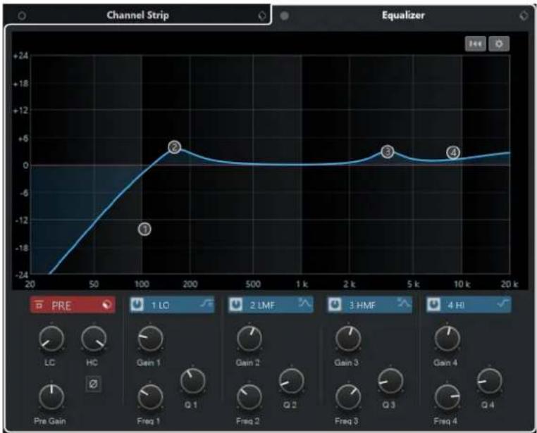 STEINBERG Cubase Artist 13 - Paramètres de voie - Égaliseur - 1