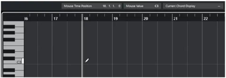STEINBERG Cubase Artist 13 - Dessiner des événements de notes avec l'outil Dessiner - 1