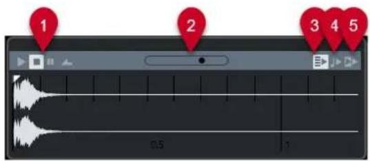 STEINBERG Cubase Artist 13 - Pré-écoute de fichiers audio - 1