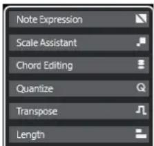 STEINBERG Cubase Artist 13 - Inspecteur de l'Éditeur clavier - 1