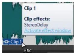 STEINBERG WaveLab Elements 11 - Effets des pistes, des clips et de la sortie du montage audio - 2
