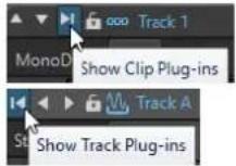 STEINBERG WaveLab Elements 11 - Alterner entre les effets de piste, de clip et de sortie de montage dans les fenêtres des plug-ins - 3