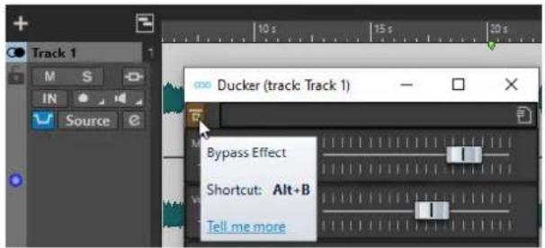 STEINBERG WaveLab Elements 11 - Configuration du ducker pour un effet de ducking sur les pistes - 2