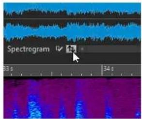 Spectrogram 33 s 34 s