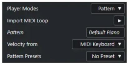 STEINBERG Cubase LE 10.5 - Modes de joueurs—Pattern - 1