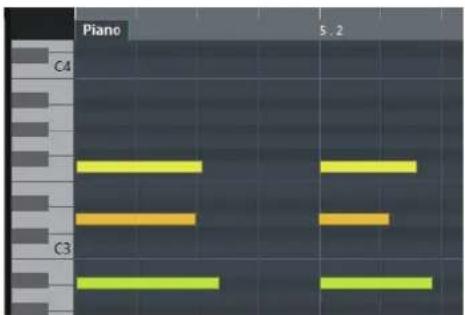 STEINBERG Cubase LE 10.5 - Affichage des notes - 1