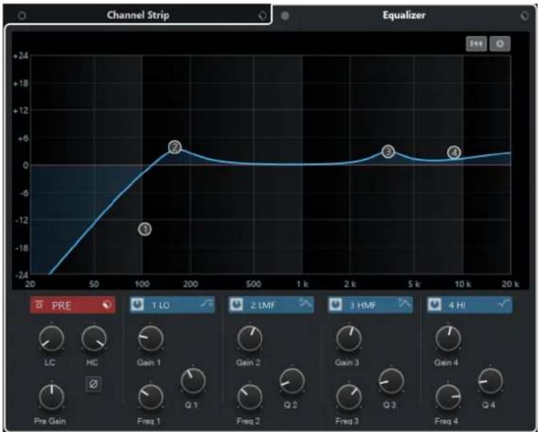STEINBERG Cubase LE 10.5 - Configurations de voie - Égaliseur - 1