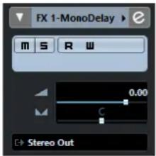 STEINBERG Cubase LE 10.5 - Inspecteur des pistes de voie FX - 1