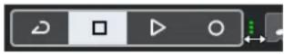STEINBERG Cubase LE 10.5 - Barre de transport - 1