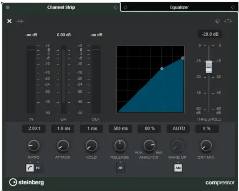 STEINBERG Cubase LE 10.5 - Standard Compressor - Affichage détaillé - 2