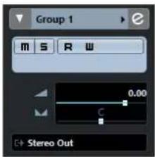 STEINBERG Cubase LE 10.5 - Inspecteur des pistes de voie de Groupe - 1