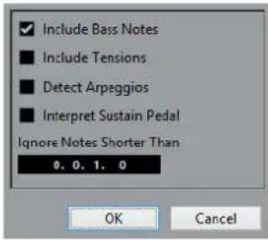 STEINBERG Cubase LE 10.5 - Boîte de dialogue Créer des symboles d'accords - 1
