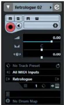 STEINBERG Cubase LE 10.5 - Inspecteur des pistes d'Instrument - 1