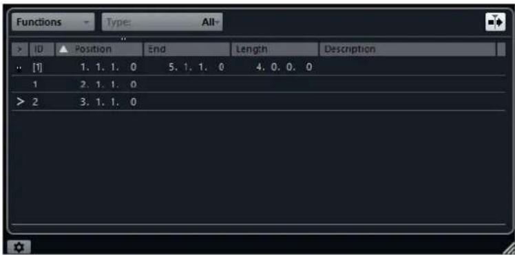 STEINBERG Cubase LE 10.5 - Fenêtre Marqueurs - 1
