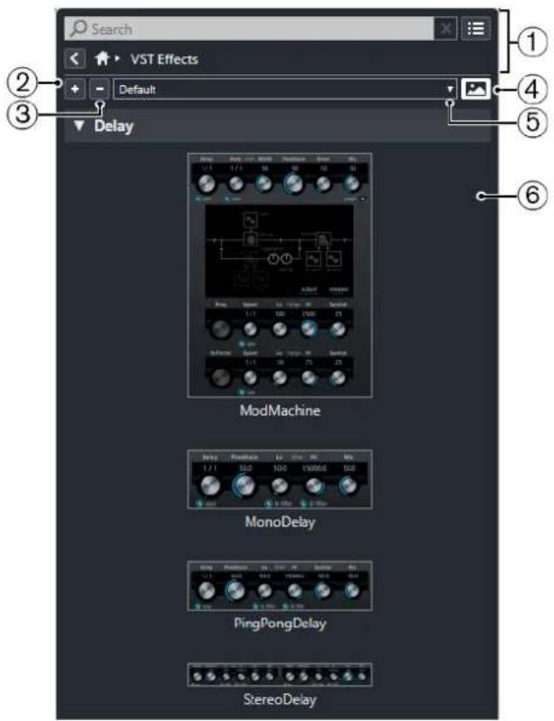 STEINBERG Cubase LE 10.5 - Page Effets VST - 1
