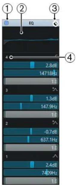 STEINBERG Cubase LE 10.5 - Paramètres d'égalisation - 1
