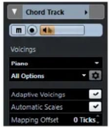 STEINBERG Cubase LE 10.5 - Inspecteur de la piste d'Accords - 1