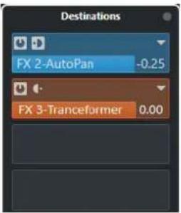 STEINBERG Cubase LE 10.5 - Configurations de voie - Destinations - 1