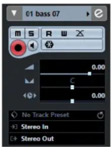 STEINBERG Cubase LE 10.5 - Inspecteur des pistes Audio - 1