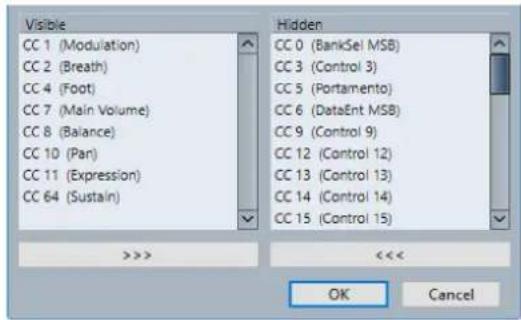 STEINBERG Cubase LE 10.5 - Boîte de dialogue Configuration des contrôleurs MIDI - 1