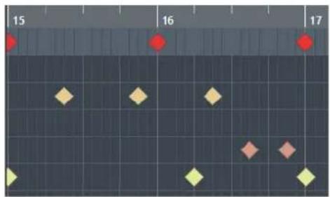 STEINBERG Cubase LE 10.5 - Affichage des notes - 1