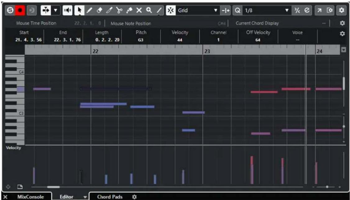 STEINBERG Cubase LE 10.5 - Zone inférieure - 1