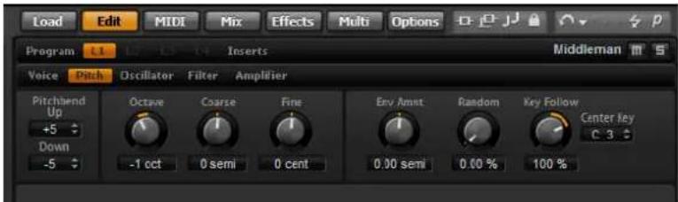STEINBERG HALion Sonic 2 - The Pitch Subpage - 1