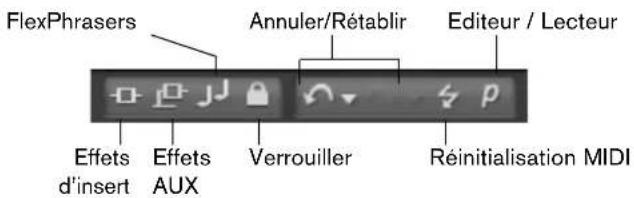 STEINBERG HALion Sonic 2 - Les barres d'outils - 1
